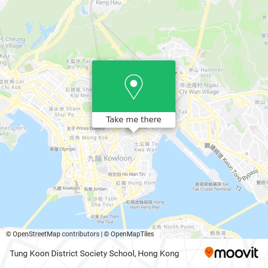 Tung Koon District Society School map