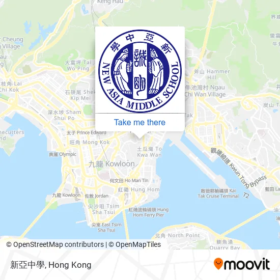 新亞中學地圖