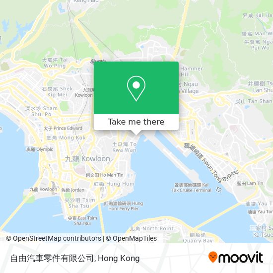 自由汽車零件有限公司 map