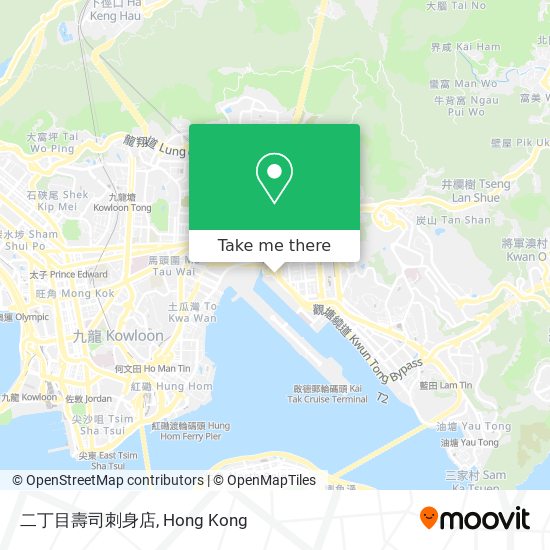 二丁目壽司刺身店地圖