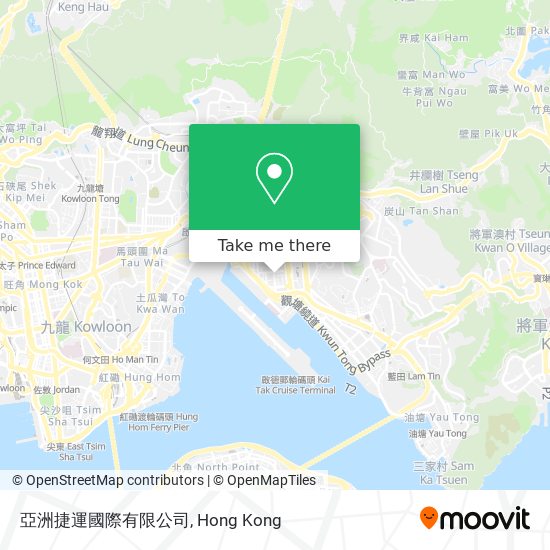 亞洲捷運國際有限公司 map