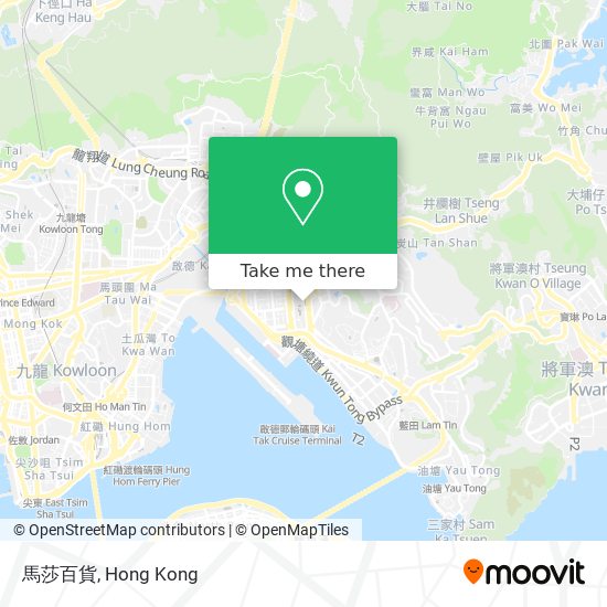 馬莎百貨 map