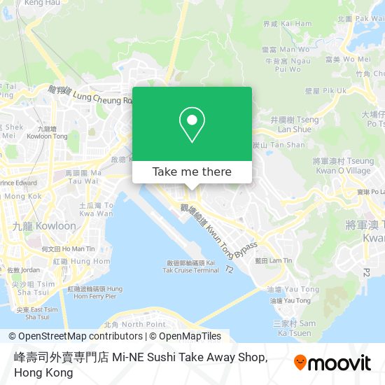 峰壽司外賣専門店 Mi-NE Sushi Take Away Shop map