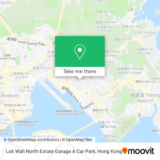 Lok Wah North Estate Garage A Car Park地圖