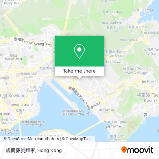 靚而廉粥麵家 map