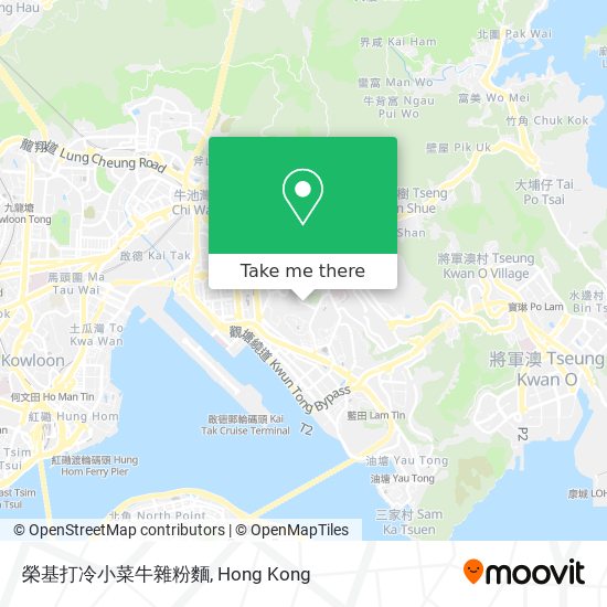 榮基打冷小菜牛雜粉麵 map
