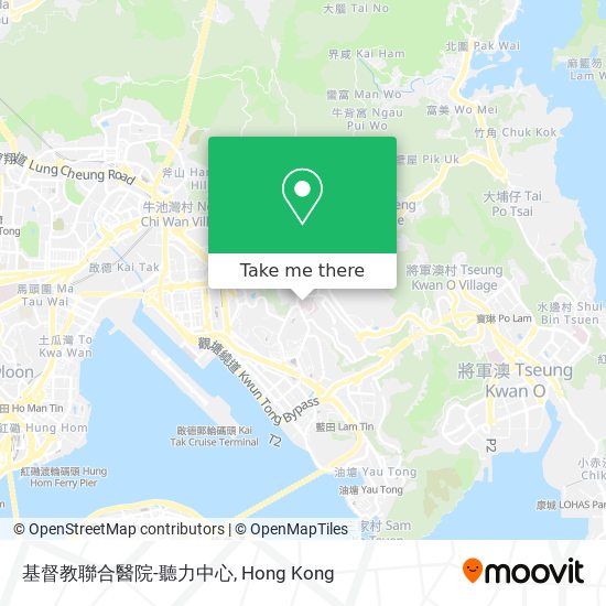 基督教聯合醫院-聽力中心地圖