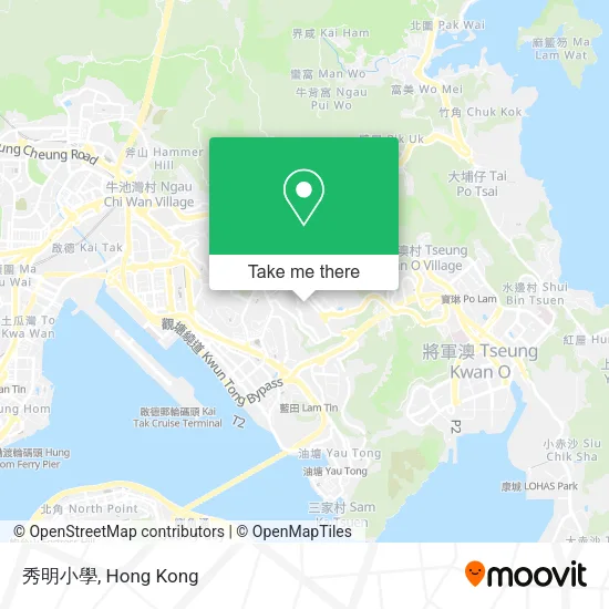 秀明小學 map