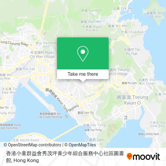 香港小童群益會秀茂坪青少年綜合服務中心社區圖書館地圖