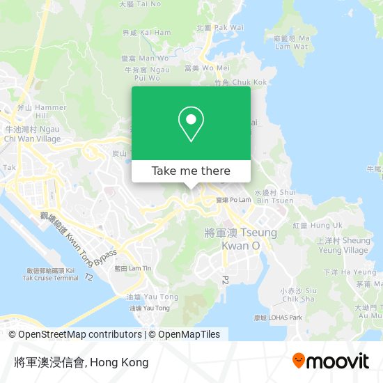 將軍澳浸信會 map