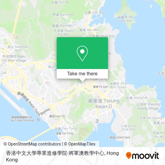 香港中文大學專業進修學院-將軍澳教學中心 map