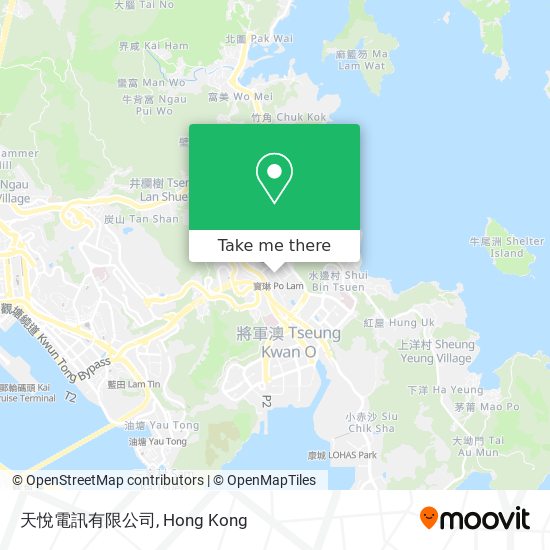 天悅電訊有限公司 map