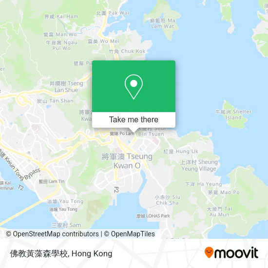 佛教黃藻森學校地圖