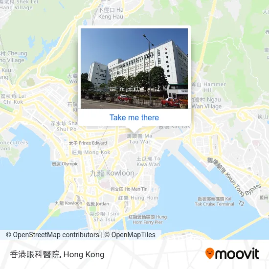 香港眼科醫院 map