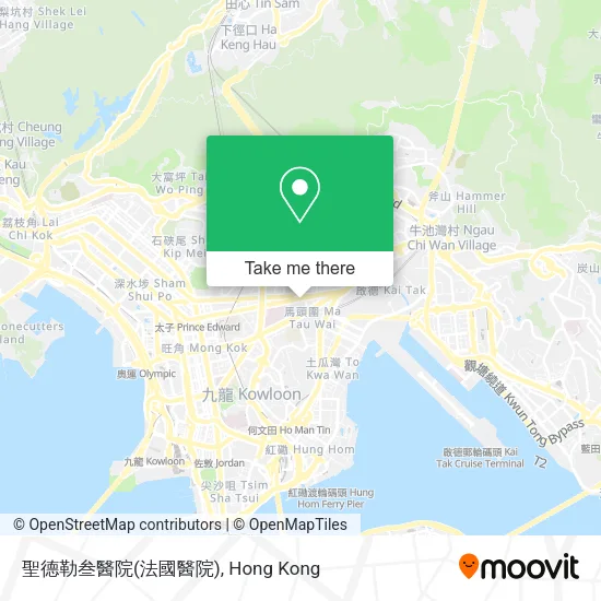 聖德勒叁醫院(法國醫院)地圖
