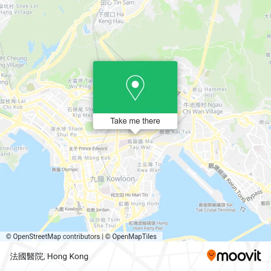 法國醫院地圖