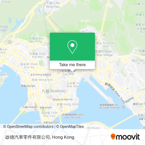 啟德汽車零件有限公司地圖