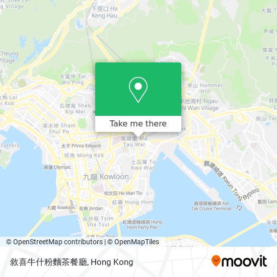 敘喜牛什粉麵茶餐廳 map