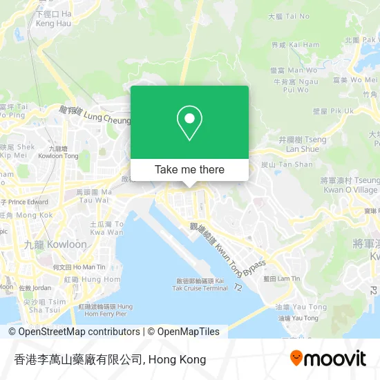 香港李萬山藥廠有限公司地圖