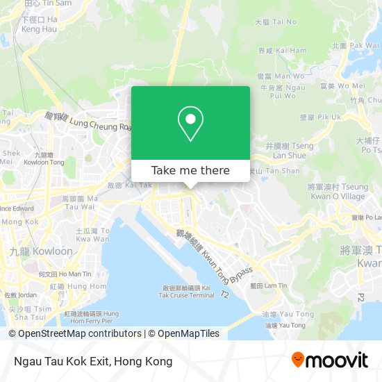 Ngau Tau Kok Exit map