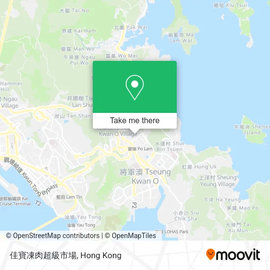 佳寶凍肉超級市場地圖