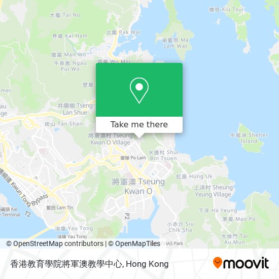 香港教育學院將軍澳教學中心 map