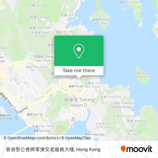 香港聖公會將軍澳安老服務大樓地圖
