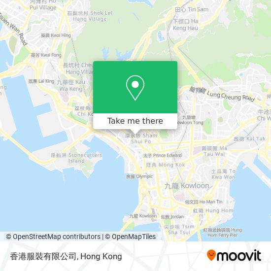 香港服裝有限公司地圖