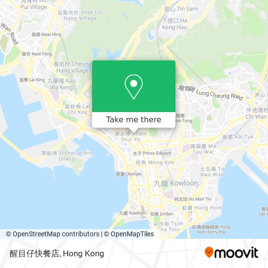 醒目仔快餐店地圖