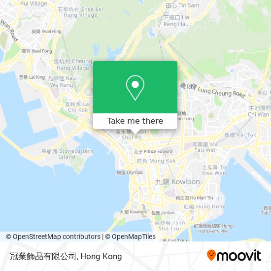 冠業飾品有限公司 map