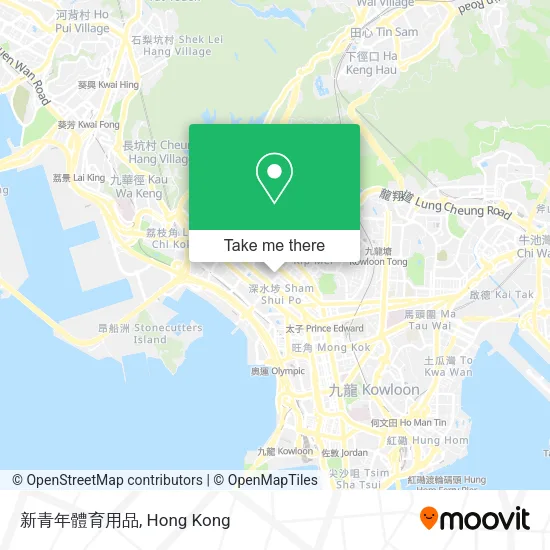 新青年體育用品 map