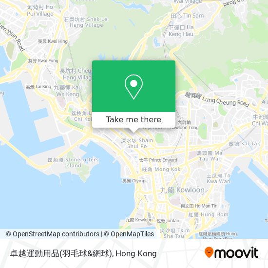 卓越運動用品(羽毛球&網球) map