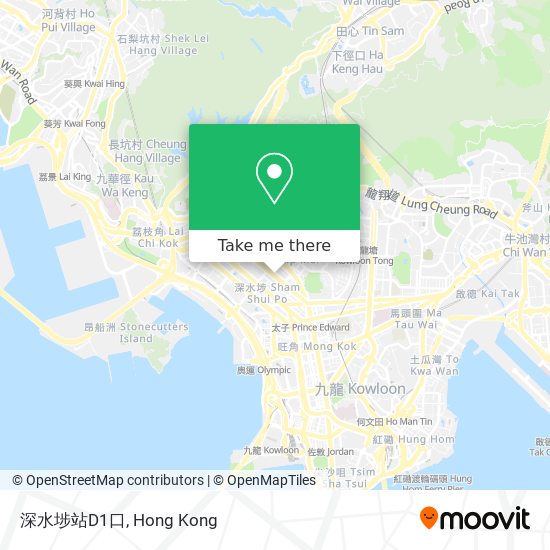 深水埗站D1口 map