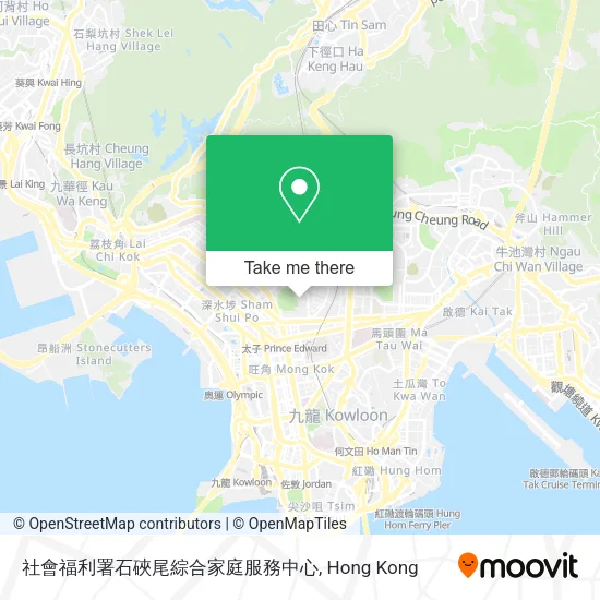 社會福利署石硤尾綜合家庭服務中心地圖