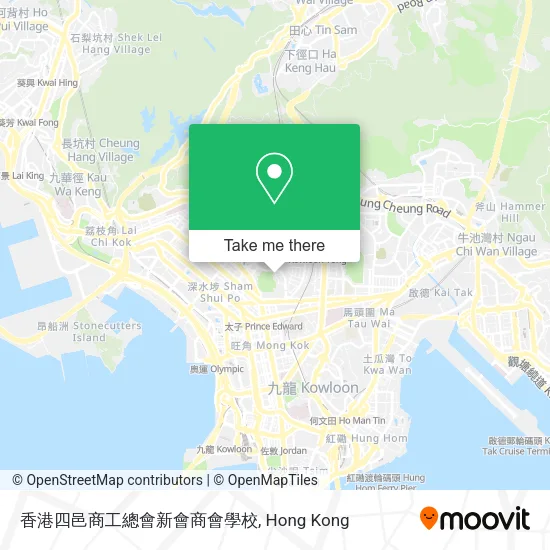 香港四邑商工總會新會商會學校地圖