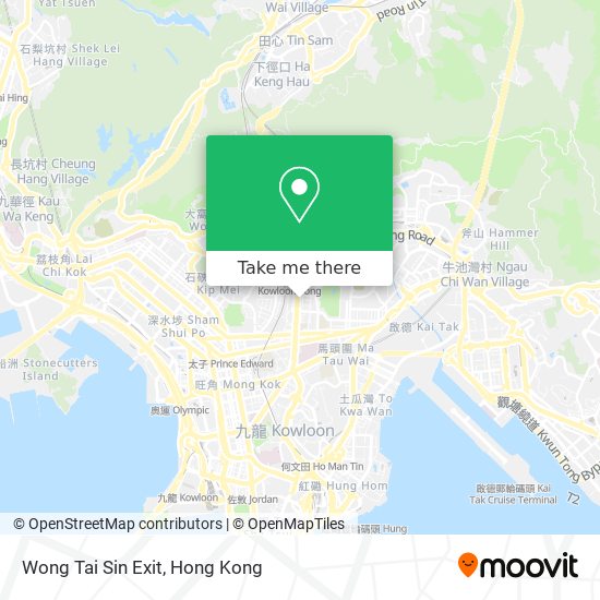 Wong Tai Sin Exit地圖