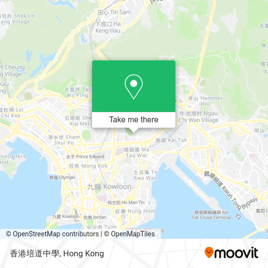 香港培道中學 map