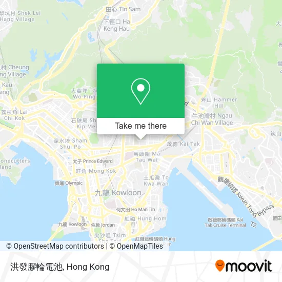 洪發膠輪電池 map
