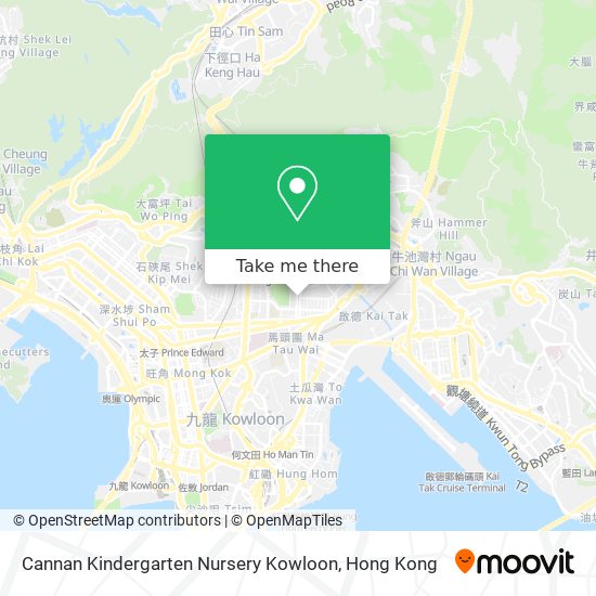 Cannan Kindergarten Nursery Kowloon map