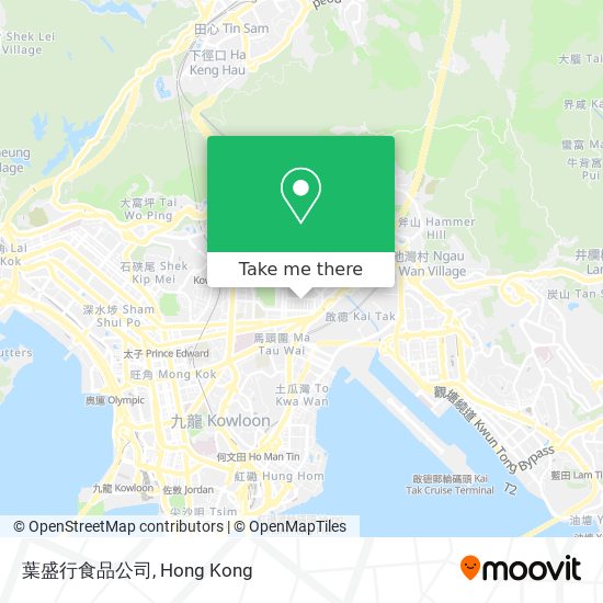 葉盛行食品公司 map