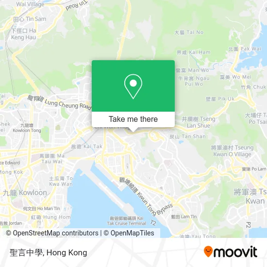 聖言中學 map