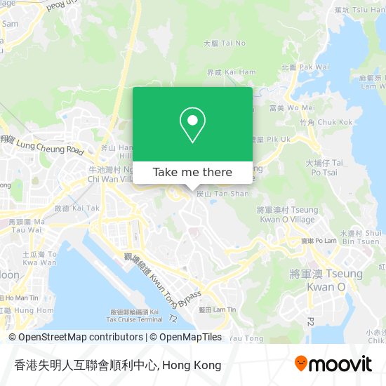 香港失明人互聯會順利中心地圖