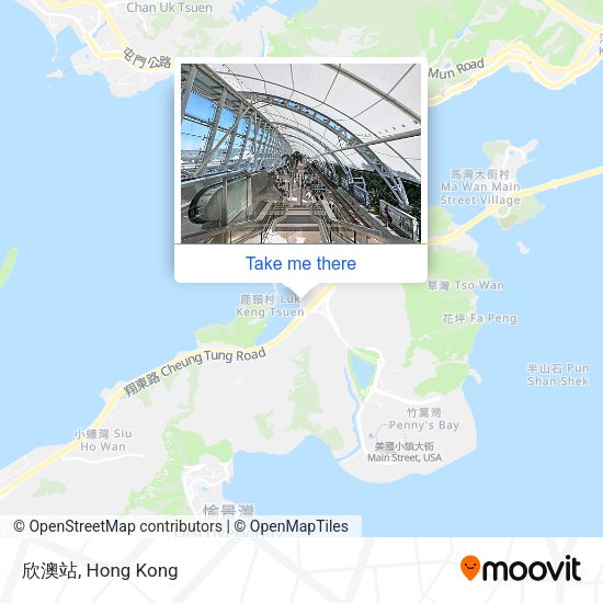 欣澳站 map