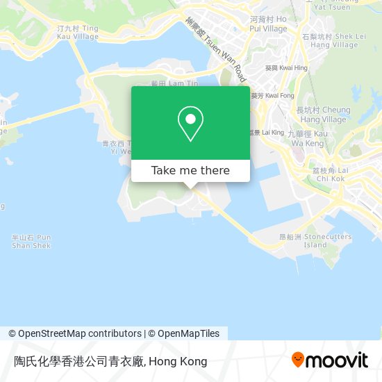 陶氏化學香港公司青衣廠 map