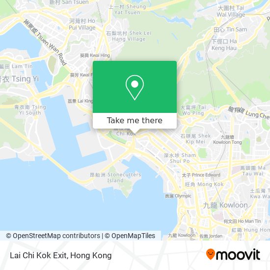 Lai Chi Kok Exit map