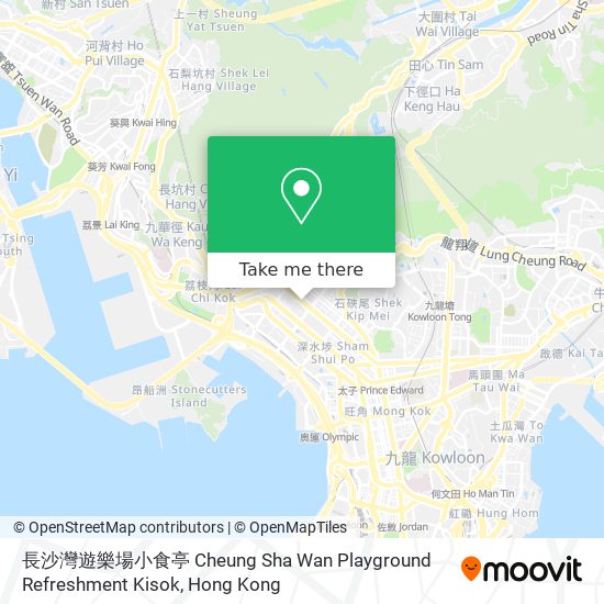 長沙灣遊樂場小食亭 Cheung Sha Wan Playground Refreshment Kisok地圖