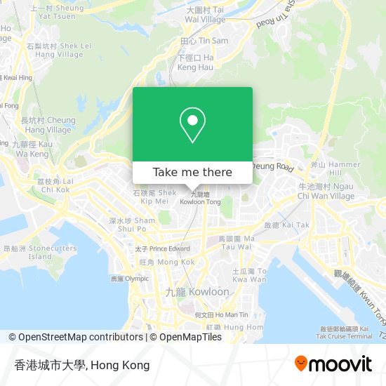 香港城市大學 map