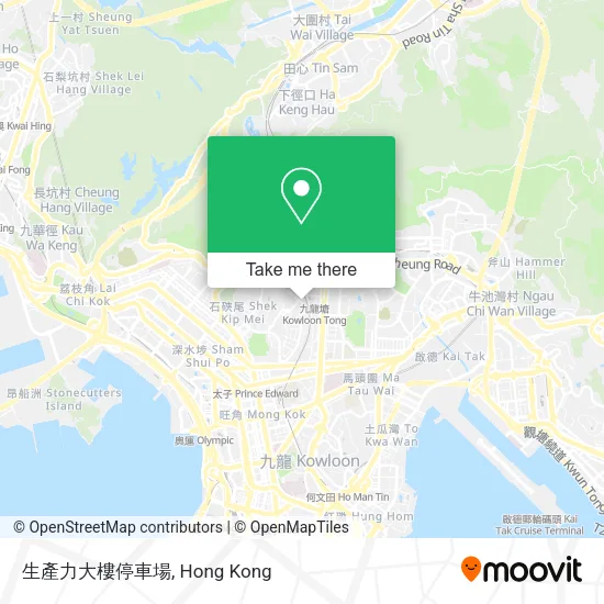生產力大樓停車場地圖
