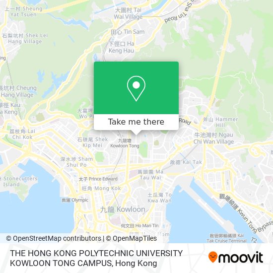 THE HONG KONG POLYTECHNIC UNIVERSITY KOWLOON TONG CAMPUS地圖