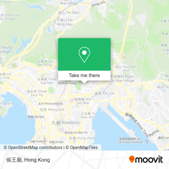 侯王廟地圖